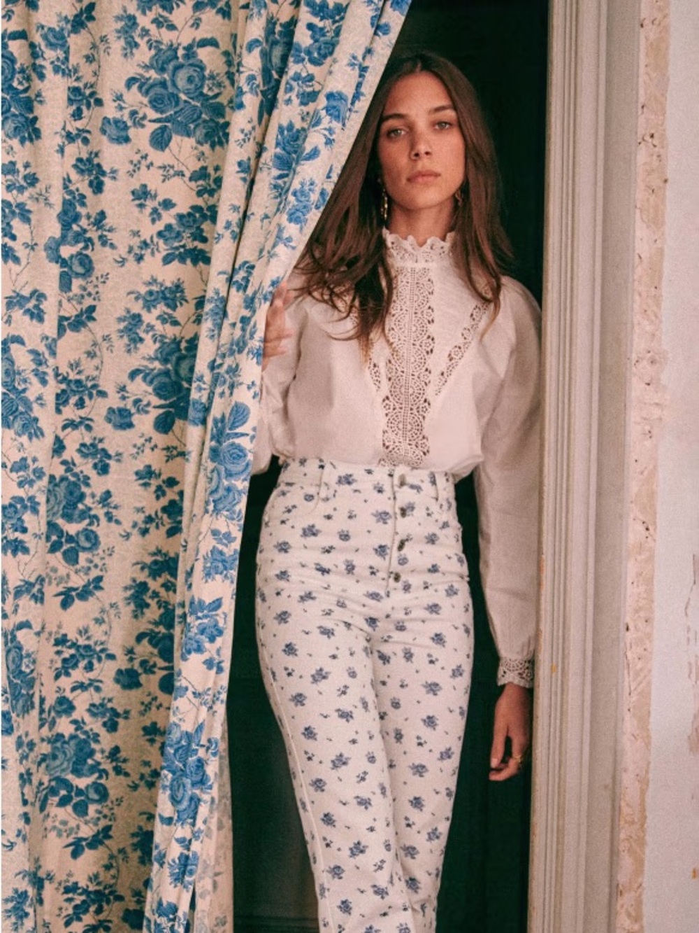 NWT Sezane Laurianne Blouse 10